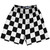 Checkerboard 2.5 Inches Black and White Lacrosse Shorts Made In USA - Black and White