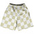 Checkerboard 2.5 Inches Vegas Gold and White Basketball Practice Shorts Made In USA - Vegas Gold and White