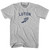 Luton Running Track Winged Foot-Womens Cotton Junior Cut T-Shirt - Grey Heather Luton Running Track Winged Foot-Womens Cotton Junior Cut T-Shirt - Grey Heather