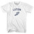 Luton Running Track Winged Foot-Womens Cotton Junior Cut T-Shirt - White Luton Running Track Winged Foot-Womens Cotton Junior Cut T-Shirt - White
