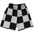Checkerboard 5 Inches Black and Grey Medium Basketball Practice Shorts Made In USA