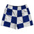 Checkerboard 5 Inches Blue Royal and White Rugby Shorts Made In USA