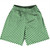 Checkerboard Half Inch Green Kelly and White Basketball Practice Shorts Made In USA