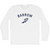 Barrow Running Track Winged Foot Adult Cotton Long Sleeve T-shirt - White Barrow Running Track Winged Foot Adult Cotton Long Sleeve T-shirt - White