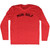 Muni Golf Adult Tri-Blend Long Sleeve T-shirt - Athletic Red
