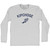 Kipchoge Running Track Winged Foot Adult Cotton Long Sleeve T-shirt - Grey Heather Kipchoge Running Track Winged Foot Adult Cotton Long Sleeve T-shirt - Grey Heather
