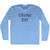 Trunk Bay Adult Tri-Blend Long Sleeve T-shirt - Athletic Blue