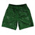 Super Fly Pattern Green Hunter and White Soccer Shorts Made In USA - Green Hunter and White