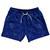 Super Fly Pattern Blue Royal and White 5" Swim Shorts Made in USA - Blue Royal and White