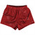 Super Fly Pattern Red Dark and White Womens & Girls Sport Shorts End Made In USA - Red Dark and White