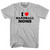 I Love Handball Moms Youth Cotton T-shirt - Grey Heather