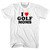I Love Golf Moms Youth Cotton T-shirt - White