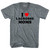 I Love Lacrosse Moms Adult Tri-Blend V-neck T-shirt - Athletic Grey I Love Lacrosse Moms Adult Tri-Blend V-neck T-shirt - Athletic Grey