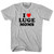 I Love Luge Moms Adult Cotton T-shirt - Grey Heather