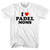 I Love Padel Moms Youth Cotton T-shirt - White
