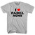 I Love Padel Moms Adult Cotton T-shirt - Grey Heather