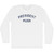 President Musk Adult Cotton Long Sleeve T-shirt - White