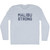 Malibu Strong Adult Tri-Blend Long Sleeve T-shirt - Athletic White