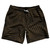 Multiple Lines Pattern Swim Shorts 7" Made in USA - Brown Dark and Black