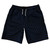 Multiple Lines Pattern 10" Swim Shorts Made in USA - Blue Navy and Black