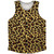 Cheetah Pattern Athletic Tank Top - Yellow
