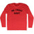 Mr. Friday Night Adult Tri-Blend Long Sleeve T-shirt - Athletic Red
