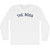 The Boss Adult Cotton Long Sleeve T-shirt - White