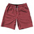 Pinstripes 10" Swim Shorts Made in USA - Red Cardinal and White