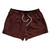 Pinstripes 2.5" Swim Shorts Made in USA - Red Maroon and Black