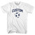 Custom Soccer Ball Adult Cotton T-shirt - White