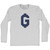 G Money Adult Cotton Long Sleeve T-shirt - Grey Heather