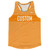 Pinstripes Custom Finish Line Running Track Tops Made In USA - Orange Tennessee and White
