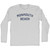Monmouth Beach Adult Cotton Long Sleeve T-shirt - Grey Heather