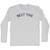 Next Time Adult Cotton Long Sleeve T-shirt - Grey Heather