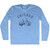 Chicago Bike Adult Tri-Blend Long Sleeve T-shirt - Athletic Blue