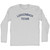 Luckenbach Texas Adult Cotton Long Sleeve T-shirt - Grey Heather