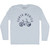 Santa Monica Bike Adult Tri-Blend Long Sleeve T-shirt - Athletic White
