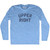 Upper Right Adult Tri-Blend Long Sleeve T-shirt - Athletic Blue