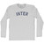 Inter Adult Cotton Long Sleeve T-shirt - Grey Heather