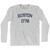 Boston 1776 Adult Cotton Long Sleeve T-shirt - Grey Heather