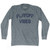 Playoff Vibes Adult Tri-Blend Long Sleeve T-shirt - Athletic Grey