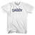 Daddy Womens Cotton Junior Cut T-Shirt - White