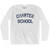 Charter School Adult Cotton Long Sleeve T-shirt - White