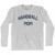 Handball Mom Adult Cotton Long Sleeve T-shirt - Grey Heather