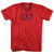 Charlotte CLT Airport Adult Tri-Blend V-neck T-shirt - Heather Red