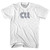 College Station CLL Airport Adult Cotton T-shirt - White
