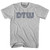 Detroit DTW Airport Adult Cotton T-shirt - Grey Heather