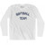 Softball Team Adult Cotton Long Sleeve T-shirt - White