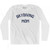 Skydiving Team Adult Cotton Long Sleeve T-shirt - White
