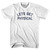 Lets Get Physical Womens Cotton Junior Cut T-Shirt - White Lets Get Physical Womens Cotton Junior Cut T-Shirt - White